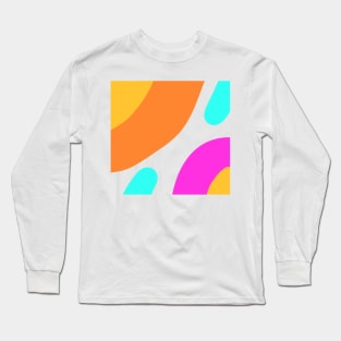 Colorful abstract texture art stripes Long Sleeve T-Shirt